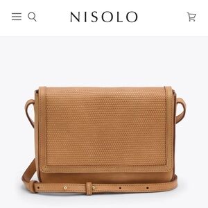 Nisolo Tan Leather Crossbody Bag